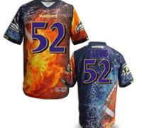 Baltimore Ravens #52 R.lewis Men's Stitched NFL Elite Fanatical Version Jersey (4)