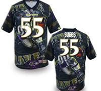 Baltimore Ravens #55 Suggs Men's Stitched NFL Elite Fanatical Version Jersey (2)