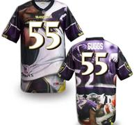 Baltimore Ravens #55 Suggs Men's Stitched NFL Elite Fanatical Version Jersey (4)