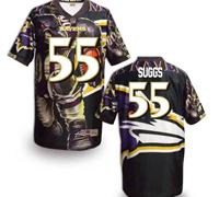 Baltimore Ravens #55 Suggs Men's Stitched NFL Elite Fanatical Version Jersey (7)
