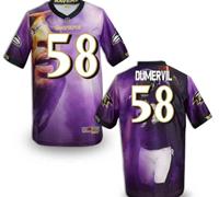 Baltimore Ravens #58 Dumervil Men's Stitched NFL Elite Fanatical Version Jersey (2)