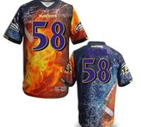 Baltimore Ravens #58 Dumervil Men's Stitched NFL Elite Fanatical Version Jersey (9)