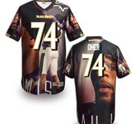 Baltimore Ravens #74 Oher Men's Stitched NFL Elite Fanatical Version Jersey (1)