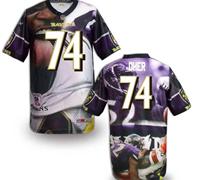 Baltimore Ravens #74 Oher Men's Stitched NFL Elite Fanatical Version Jersey (10)