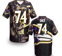 Baltimore Ravens #74 Oher Men's Stitched NFL Elite Fanatical Version Jersey (3)