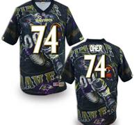 Baltimore Ravens #74 Oher Men's Stitched NFL Elite Fanatical Version Jersey (7)
