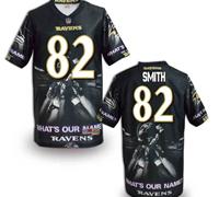 Baltimore Ravens #82 Smith Men's Stitched NFL Elite Fanatical Version Jersey (8)