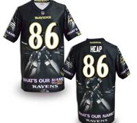 Baltimore Ravens #86 Heap Men's Stitched NFL Elite Fanatical Version Jersey (4)