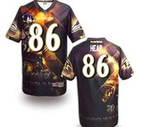 Baltimore Ravens #86 Heap Men's Stitched NFL Elite Fanatical Version Jersey (8)