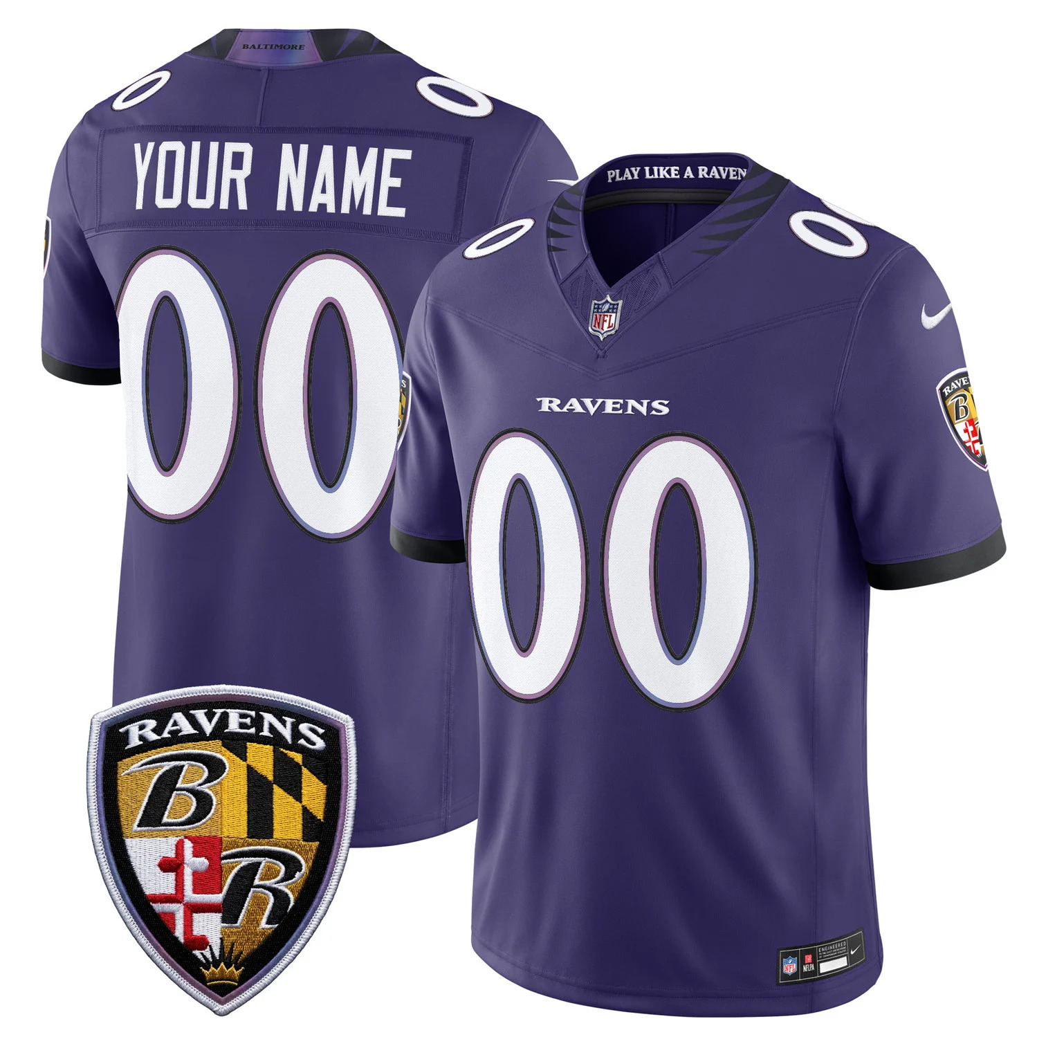 Baltimore Ravens 2026 Vapor Limited Custom Jersey