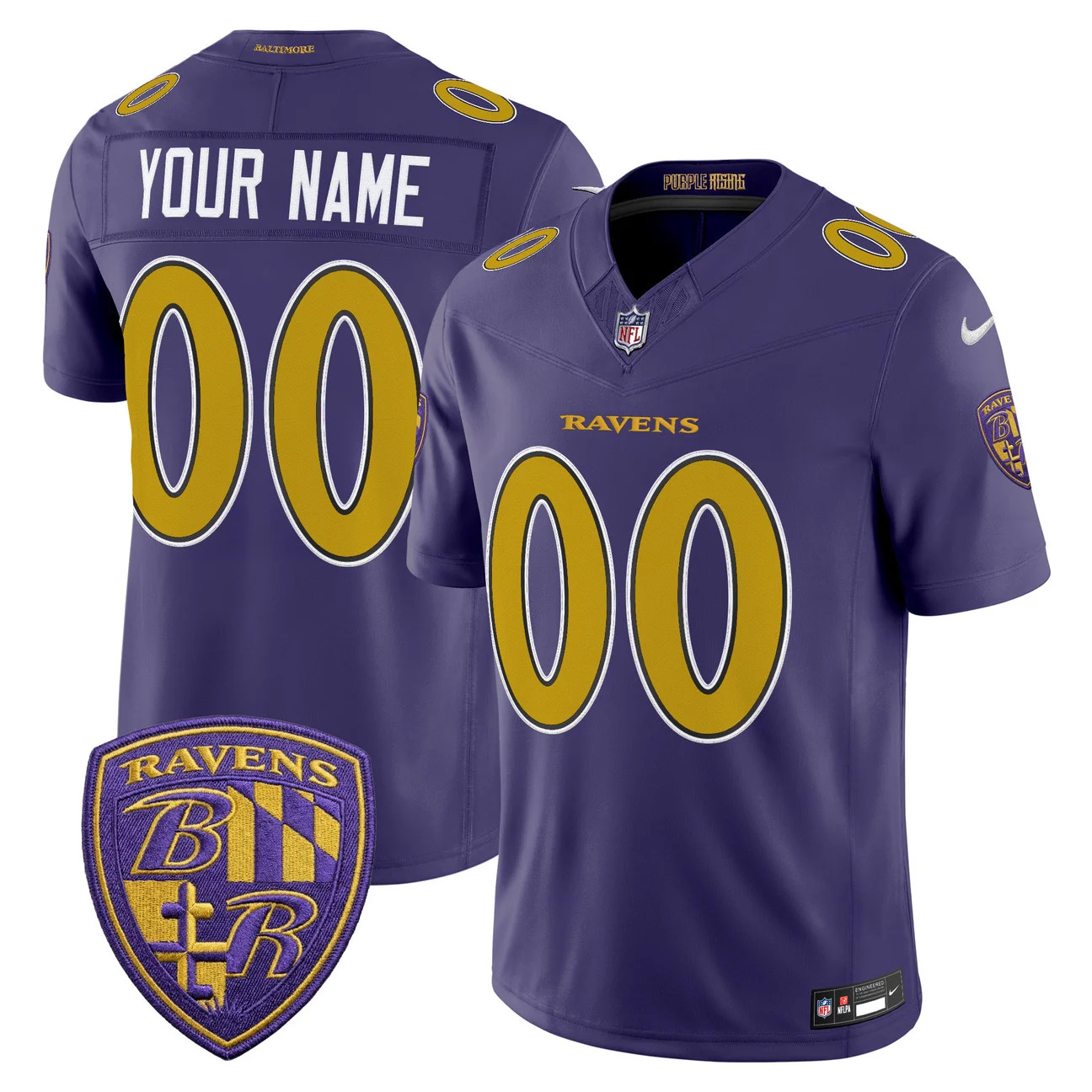 Baltimore Ravens 2026 Vapor Limited Custom Jersey PURPLE