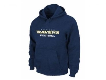 Baltimore Ravens Authentic font Pullover Hoodie D.Blue