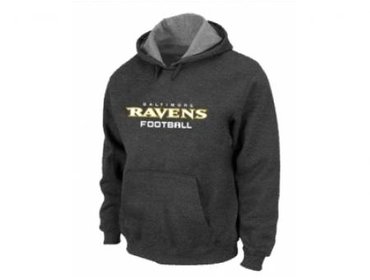 Baltimore Ravens Authentic font Pullover Hoodie D.Grey