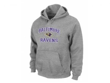 Baltimore Ravens Heart & Soul Pullover Hoodie Grey