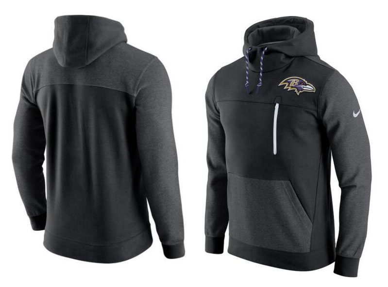 Baltimore Ravens Nike AV15 Fleece Pullover Hoodie Black