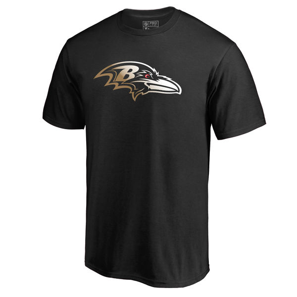 Baltimore Ravens Pro Line By Fanatics Branded Black Big & Tall Gradient Logo T-Shirt