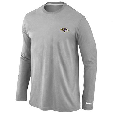 Baltimore Ravens Sideline Legend Authentic Long Sleeve T-Shirt Grey