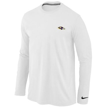Baltimore Ravens Sideline Legend Authentic Long Sleeve T-Shirt White