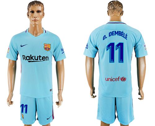 Barcelona #11 O.Dembele Away Soccer Club Jersey