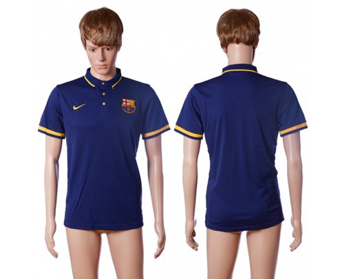Barcelona Blank Home Polo Shirts