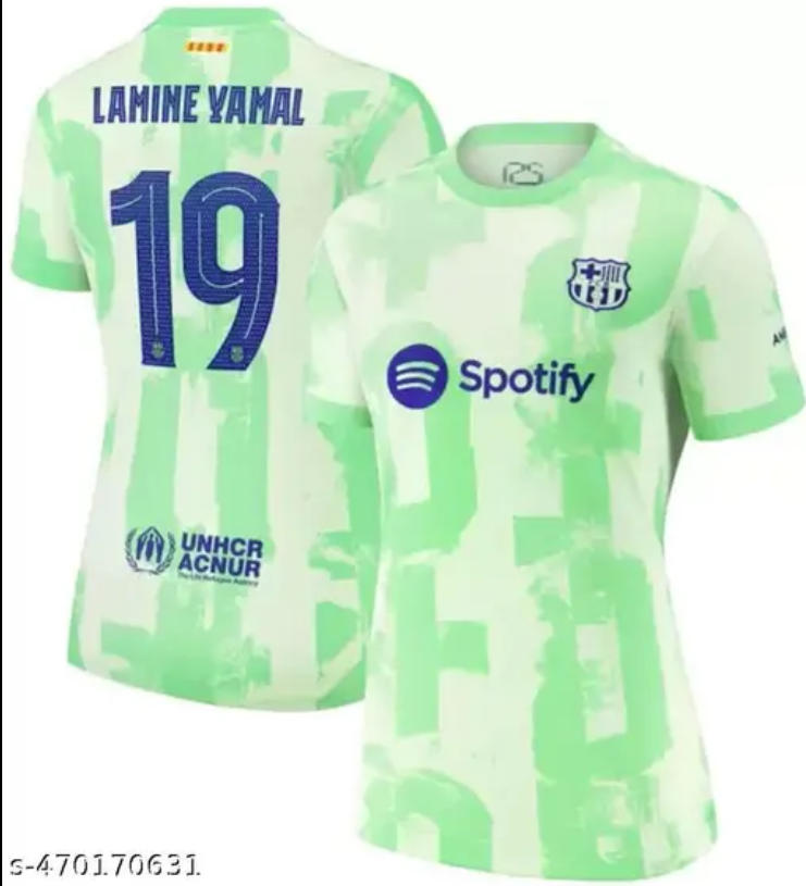 Barcelona Team Third Lamine Yamal 19 Football Jersey