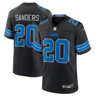 Barry Sanders Detroit Lions Nike 2nd Alternate Retired Player Game Jersey - Black