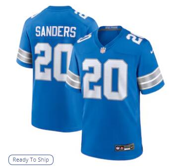 Barry Sanders Detroit Lions Nike Retired Player Game Jersey - Blue
