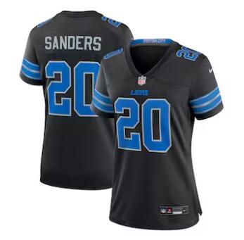 Barry Sanders Detroit Lions Nike Women's 2nd Alternate Retired Player Game Jersey - Black