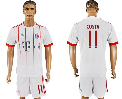 Bayern Munchen #11 Costa Sec Away Soccer Club Jersey