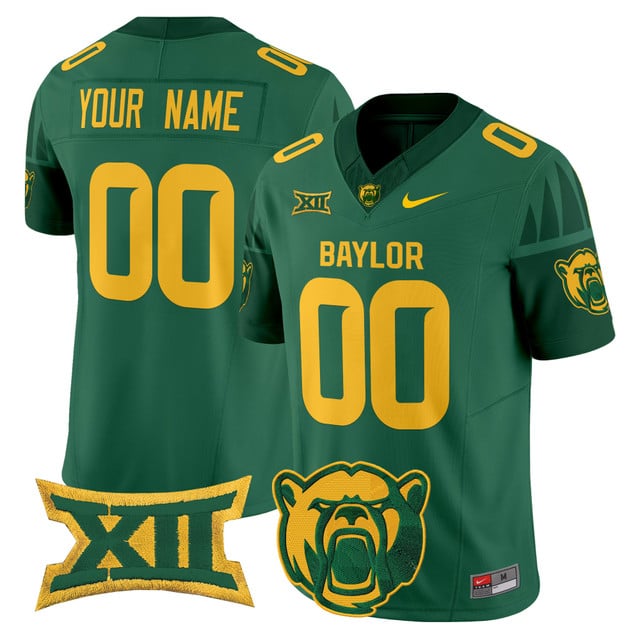 Baylor Bears 2025 Vapor Limited Custom Jersey V2 green