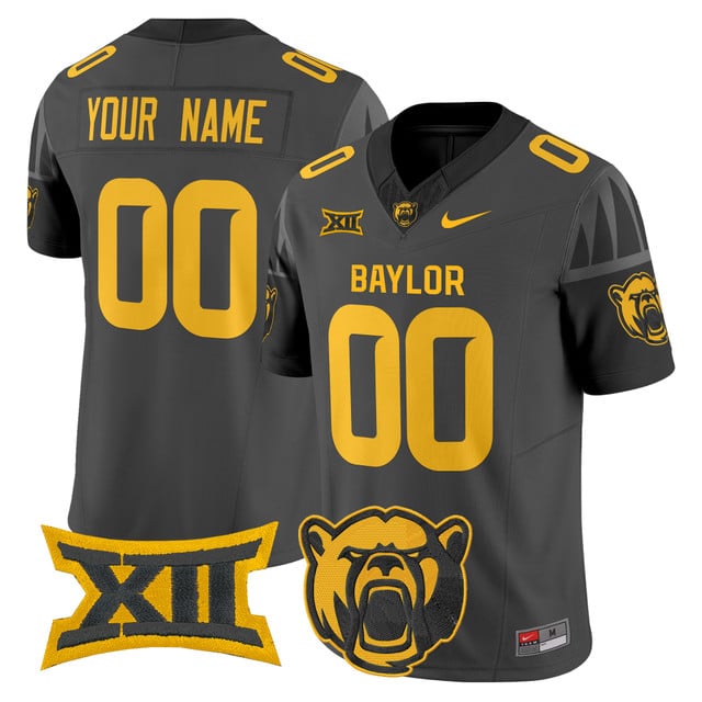 Baylor Bears 2025 Vapor Limited Custom Jersey black