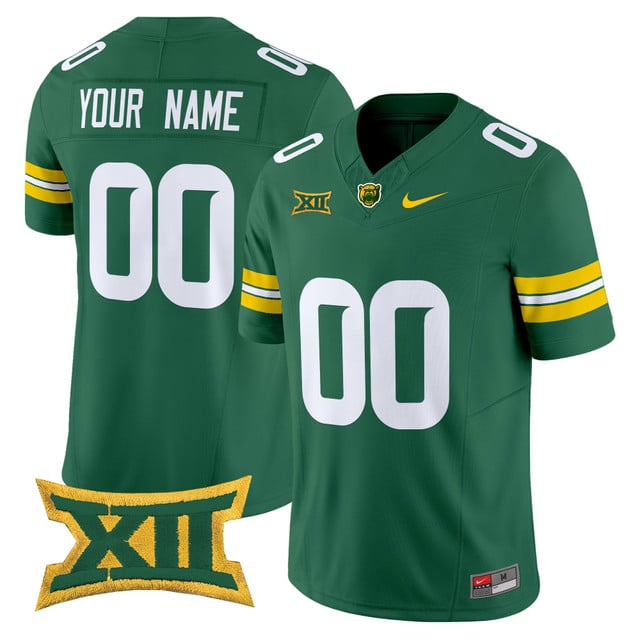 Baylor Bears 2025 Vapor Limited Custom Jersey green