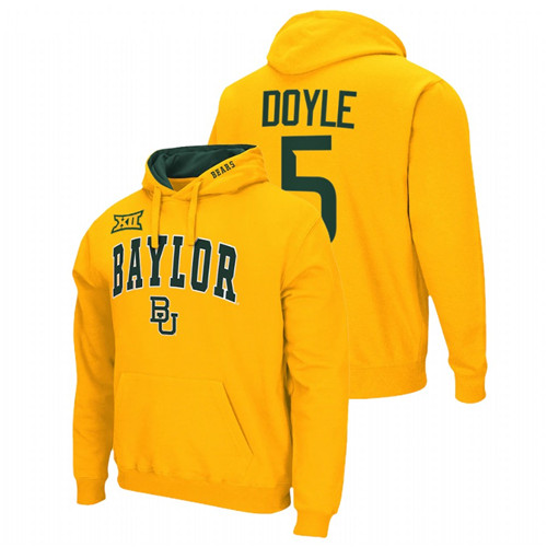 Baylor Bears Dillon Doyle Gold College Football Men Pullover Hoodie