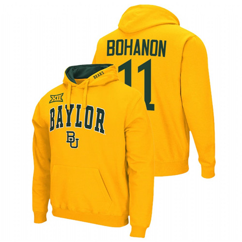 Baylor Bears Gerry Bohanon Gold College Football Men Pullover Hoodie