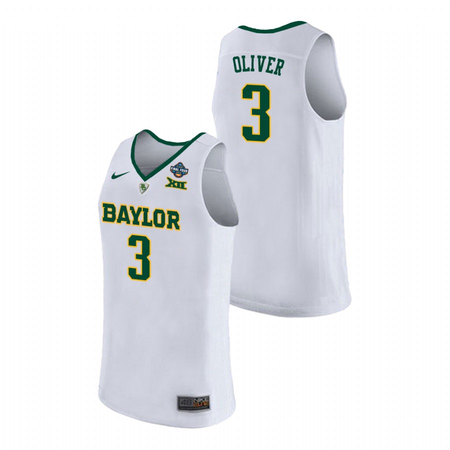Baylor Bears White Trinity Oliver 2019 NCAA Women's Basketball Champions Jersey