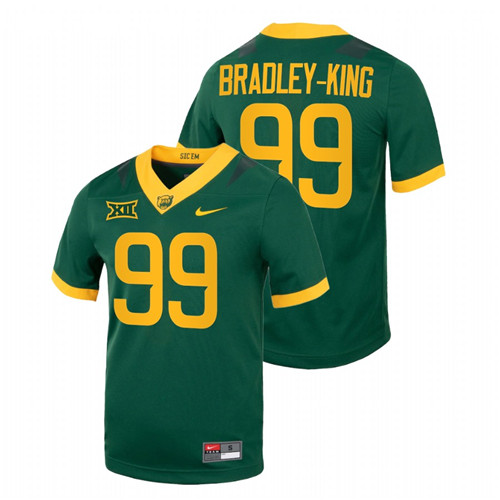 Baylor Bears William Bradley-King College Football Green Jersey NFL Alumni
