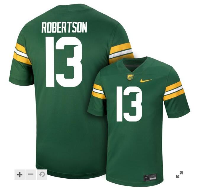 Baylor Football Nike Replica Green Jersey #13 S ROBERTSON