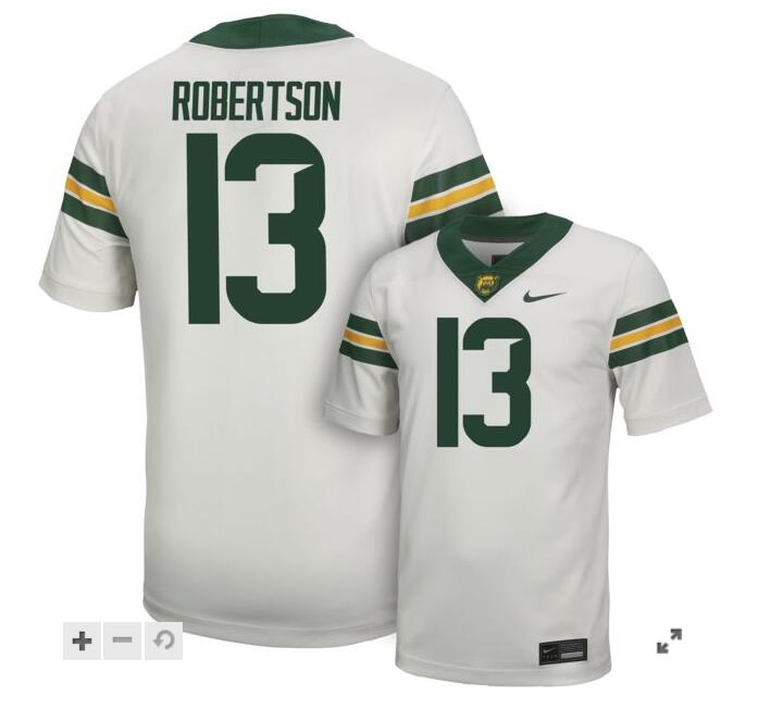 Baylor Football Nike Replica White Jersey #13 S ROBERTSON