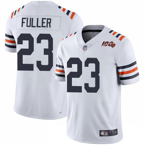 Bears #23 Kyle Fuller White Alternate Men's Stitched Football Vapor Untouchable Limited 100th Season Jersey