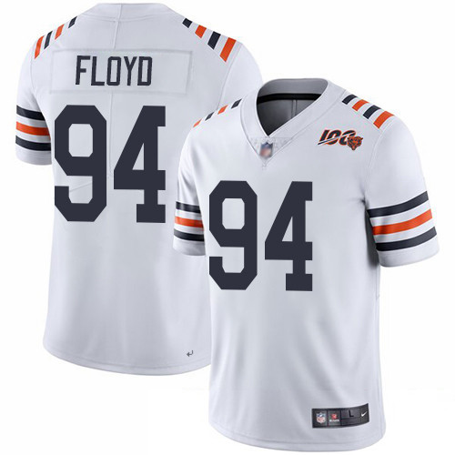 Bears #94 Leonard Floyd White Alternate Men's Stitched Football Vapor Untouchable Limited 100th Season Jersey