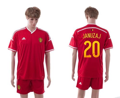 Belgium #20 Januzaj Red Home Soccer Club Jersey