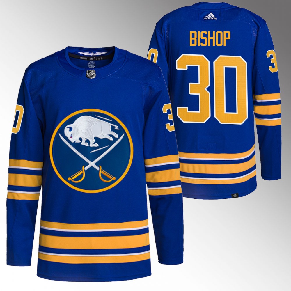 Ben Bishop Buffalo Sabres Royal Authentic Primegreen Home Jersey