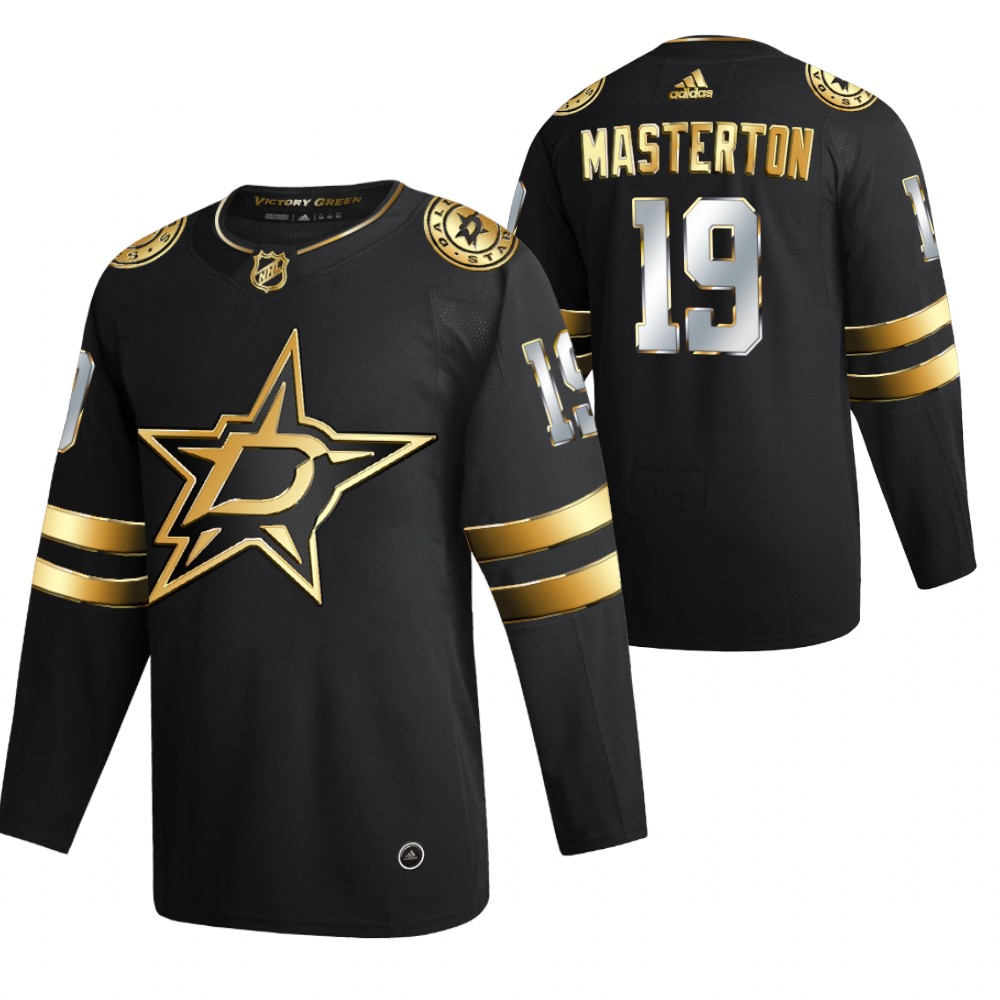 Bill Masterton Dallas Stars Black Authentic Golden 2020-21 Jersey Limited Edition