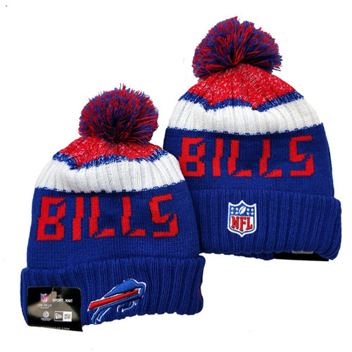 Bills Team Logo Pom Knit Hat  YD