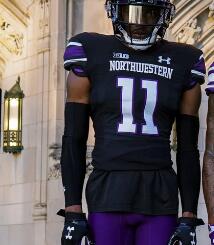 Black Northwestern Wildcats Under Armour College Football