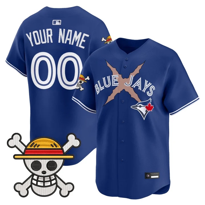 Blue Jays x One Piece Vapor Premier Limited Custom Jersey ROYAL