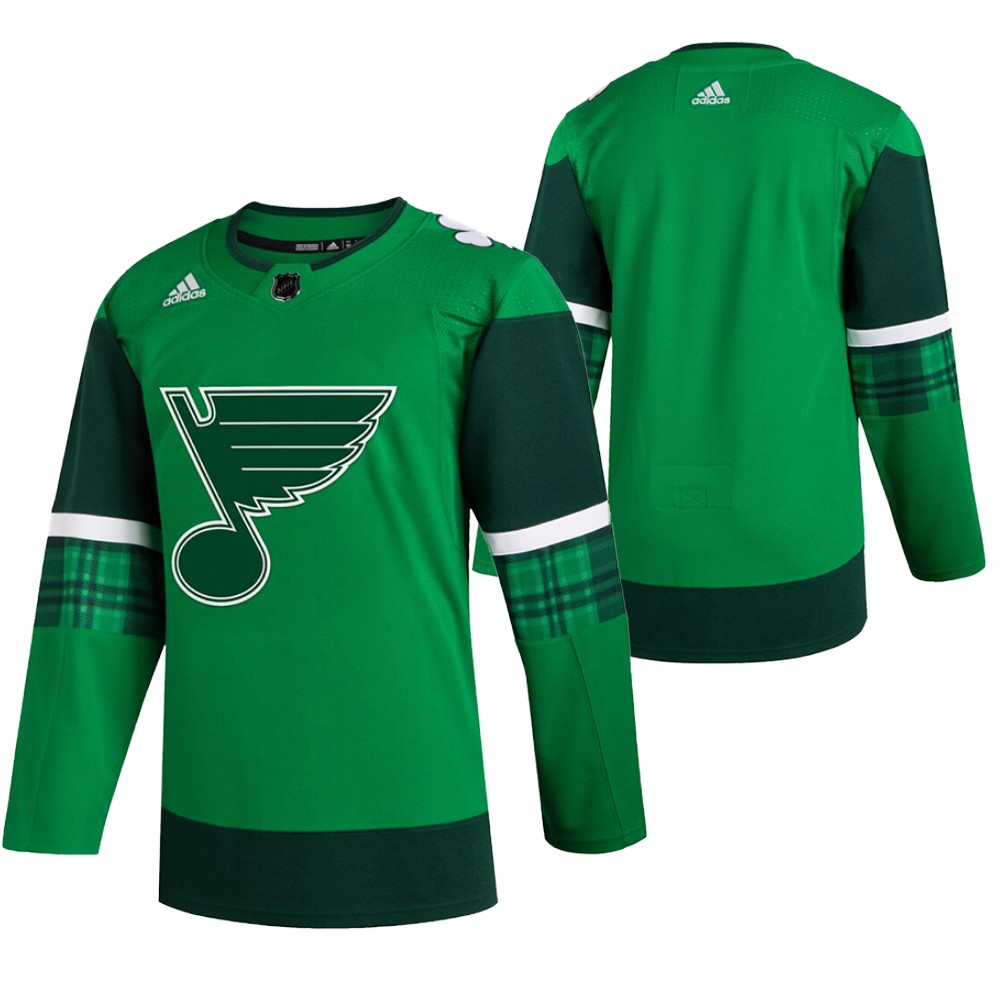 Blues 2020 St. Patrick's Day Green # Jersey