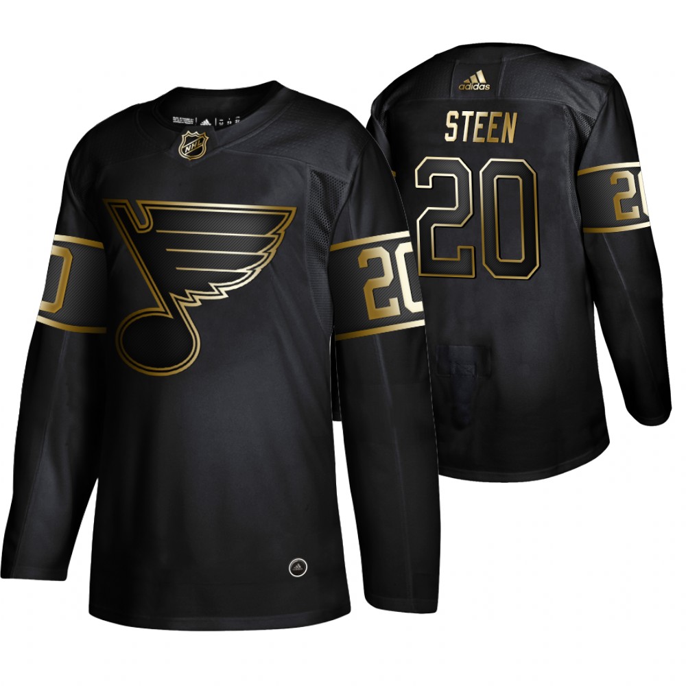 Blues Alexander Steen Black Authentic 2019 NHL Golden Edition Jersey