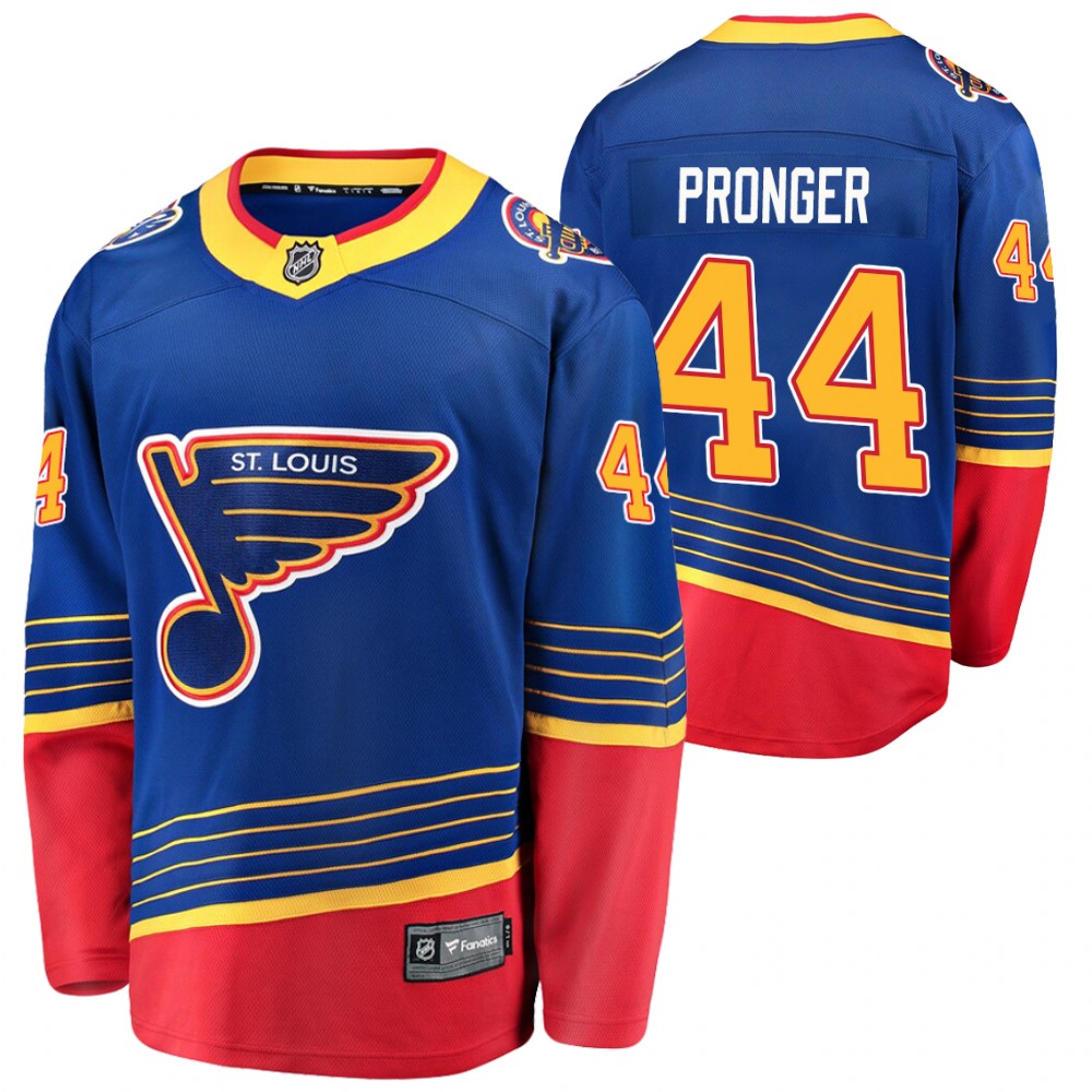 Maillot Vintage St Louis Blues #44 Chris Pronger – Taille Jeune, GOAL Jersey