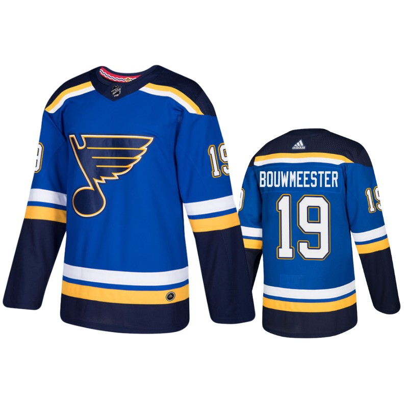 Blues Jay Bouwmeester Blue Home Jersey